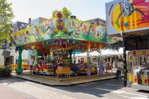 De kermisattractie Babysport van Rampen op de Tilburgse Kermis 