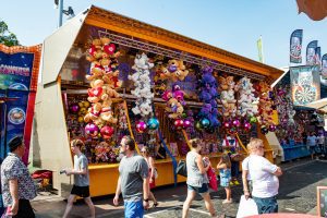 De kermisattractie Lijntrek van Lisa de Vries op de Tilburgse Kermis 