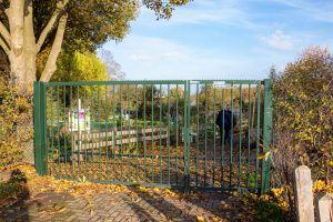 Volkstuin VTV Moerenburg in het landschapspark Moerenburg in Tilburg