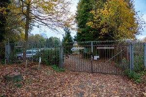 Volkstuinders vereniging 't Leijpark in het Leijpark in Tilburg