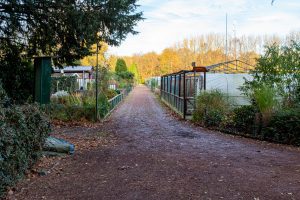 Volkstuinders vereniging 't Leijpark in het Leijpark in Tilburg