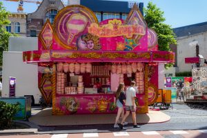 De kermisattractie Suikerspin van Visker op de Tilburgse Kermis 