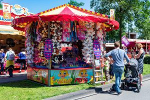 De kermisattractie Eendjes van Brunselaar op de Tilburgse Kermis 