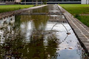 De fontein van het Gotenpark in de wijk het Zand in Tilburg