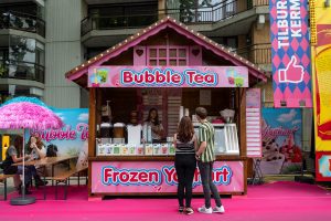 Kermisattractie Bubble Tea Frozen Yoghurt