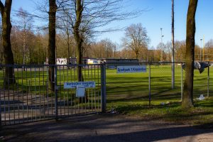 Voetbalclub R.k. T.s.v. W.s.j. en Tilburg Wolves in de wijk Quirijnstok in Tilburg Noord