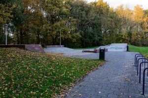 De Skatebaan in de wijk de De Kuil in het dorp Udenhout