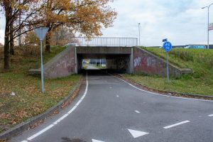 Fietstunnel Boogpad op bedrijventerrein Katsbogten in Tilburg