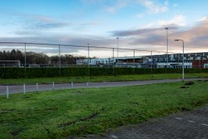 Voetbalclub SV Reeshof in de wijk Campenhoef in stadsdeel Reeshof in Tilburg