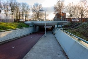 De Fietstunnel van het Academiepad in Tilburg