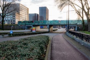 De spoortunnel van de Sint Ceciliastraat en Jan Heijnsstraat in Tilburg