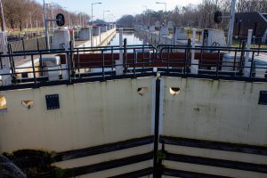 Sluis III in het Wilhelminakanaal in Tilburg