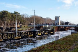 Sluis III in het Wilhelminakanaal in Tilburg