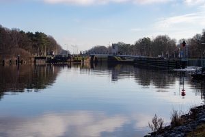 Sluis III in het Wilhelminakanaal in Tilburg