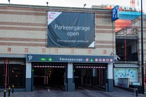 De parkeergarage Emmapassage in het centrum van Tilburg