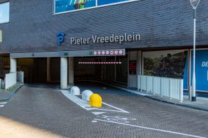 De Parkeergarage Pieter Vreedeplein in het centrum van Tilburg
