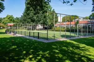 De Krajicek Playground in het Westerpark in de wijk Het Zand in Tilburg