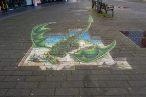 Streetart Draak in Tilburg