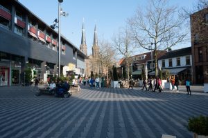 Het Pieter Vreedeplein in Tilburg
