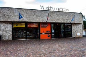 Het verhalenhuis op het Wagnerplein in de buurt Heikant zuid-oost in stadsdeel Tilburg Noord