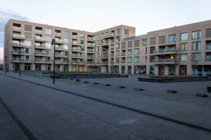 Het Ketelhavenplein in de Wijk Campenhoef in Stadsdeel Reeshof