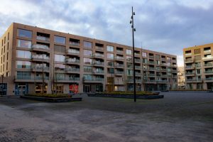 Het Ketelhavenplein in de Wijk Campenhoef in Stadsdeel Reeshof