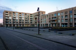 Het Ketelhavenplein in de Wijk Campenhoef in Stadsdeel Reeshof