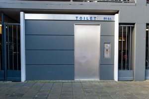 Het openbaar toilet van Parkeergarage Schouwburg in Tilburg
