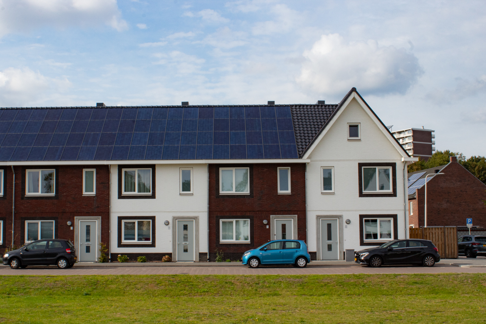 Zonnepanelen op een huis in Tilburg