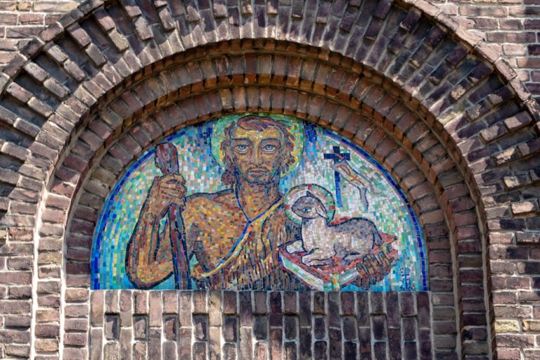 Mozaiek Johannes de Doper van Frans Mandos