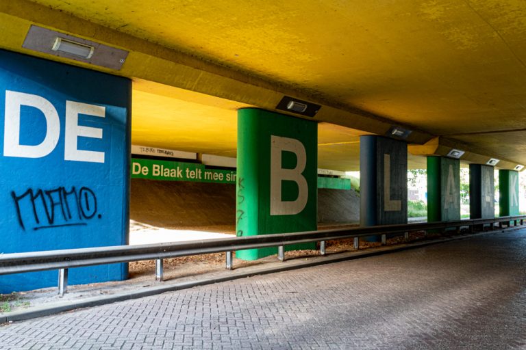 Streetart De Blaak Telt Mee in de wijk de Blaak in Tilburg