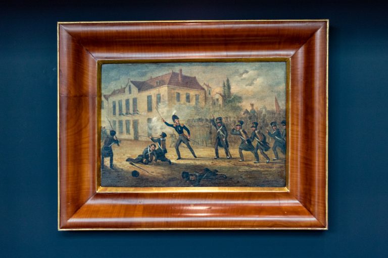 Schilderij Slag bij Ravels 1831 van J Jelgersma