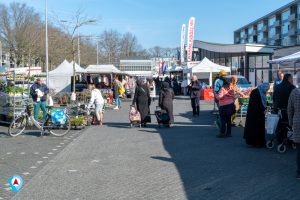 De weekmarkt van de Westermarkt in Tilburg
